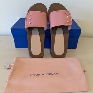 NIB STUART WEITZMAN  Slide sandals Pink Size 7.5